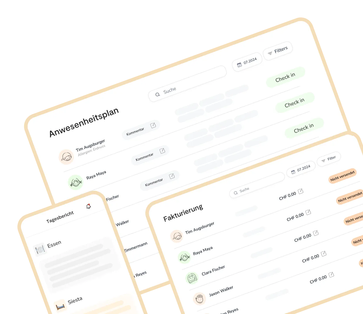 Kidesia product dashboard mockup